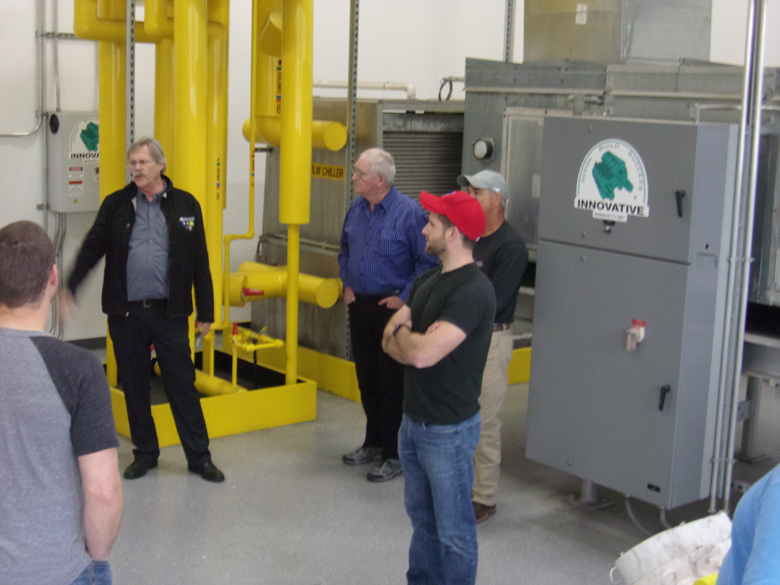 Jay Voissem teaching in the CO2 Lab